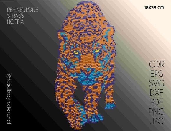 "Unleashing Your Inner Fierce: The Creative Fabrica Leopard Rhinestone Design"