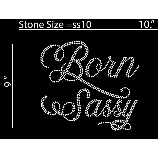 Born Sassy Rhinestone Design