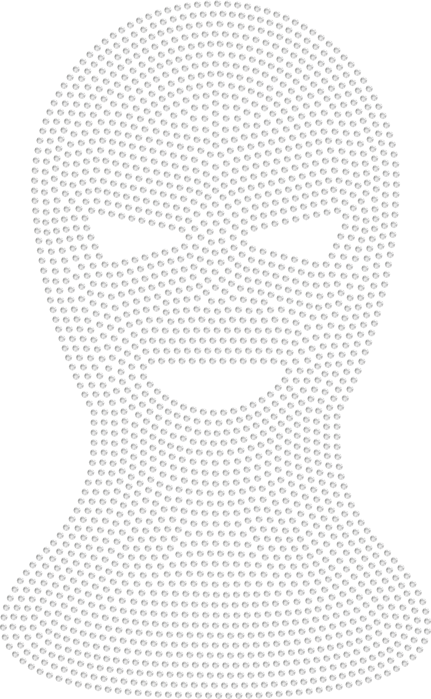 Ski Mask Rhinestone Design