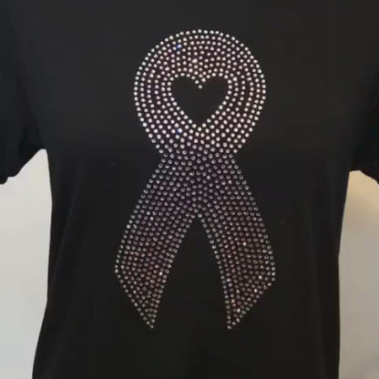 Awareness Ribbon Rhinestone Design